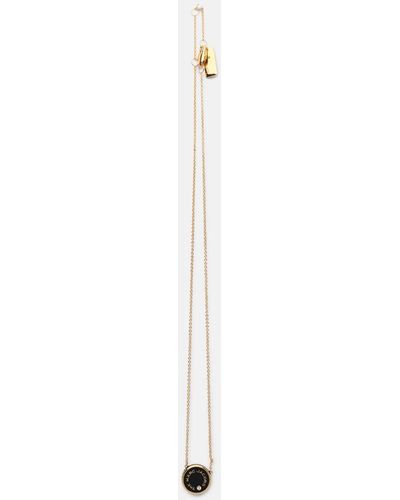 Marc Jacobs Multicolor Zipper Necklace - Gold-Tone Metal Collar, Necklaces  - MAR69842