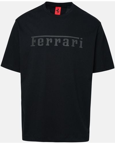 Ferrari Cotton T-shirt - Black