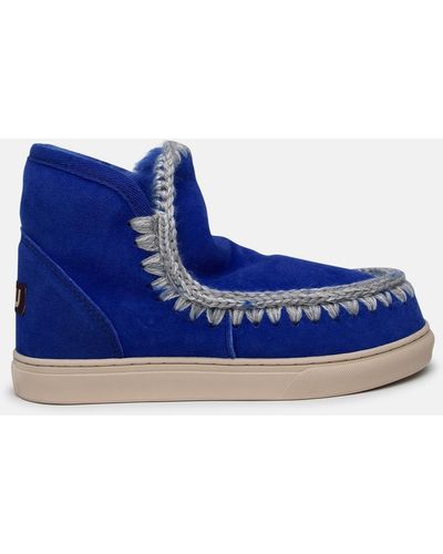 Mou Eskimo Sheepskin Sneakers - Blue