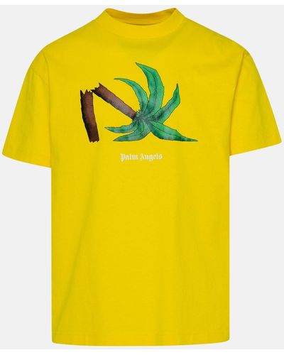 Palm Angels Palm Cotton T-shirt - Yellow