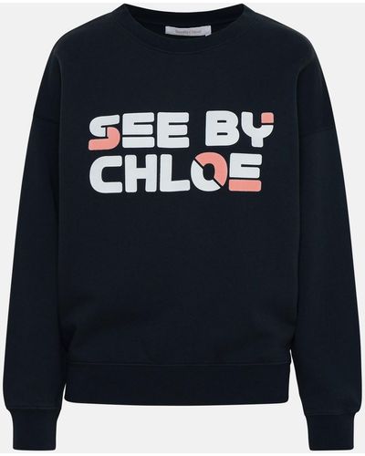 See By Chloé See By Chloé Cotton Sweatshirt - Blue
