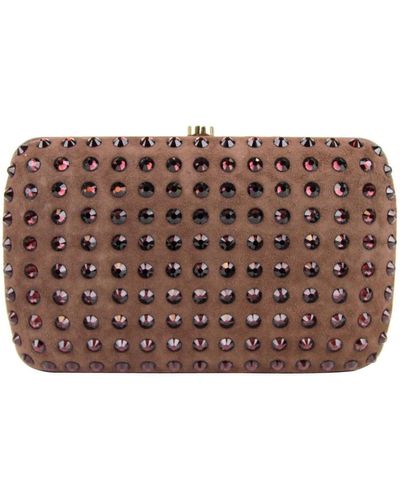 GUCCI Broadway sequined moire clutch