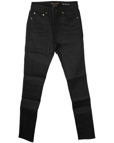 Saint Laurent Saint Laurent Cotton Skinny Stretch Pants 510141 1080 (size: 28) - Black
