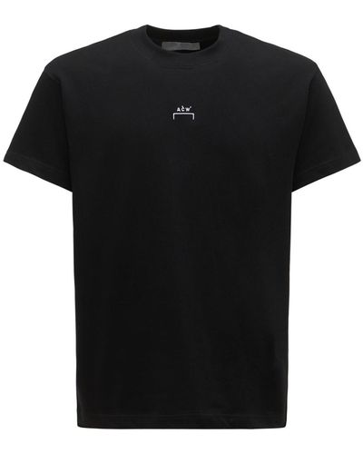 A_COLD_WALL* Logo Print Cotton T-shirt - Black