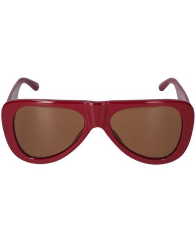 The Attico Edie Mask Acetate Sunglasses - Brown