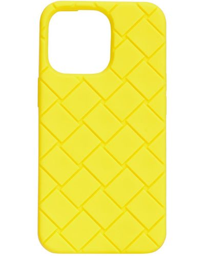 Bottega Veneta Silicone Iphone 13 Pro Cover - Yellow
