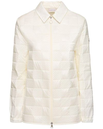 Moncler Quilted Nylon Jacket - Natural