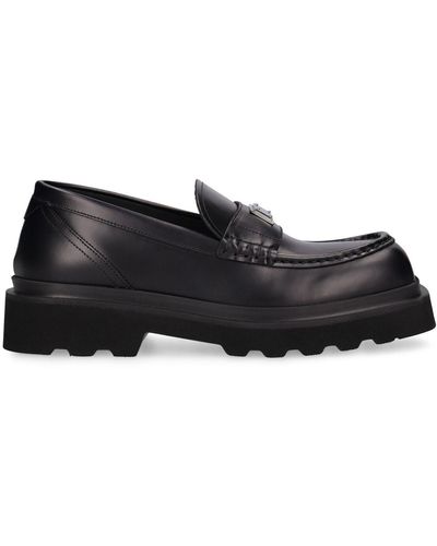 Dolce & Gabbana Loafers City Trek aus Leder - Schwarz