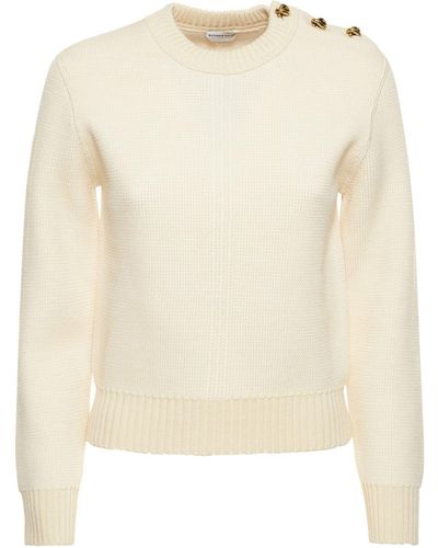 Bottega Veneta Wool Knit Sweater - Natural
