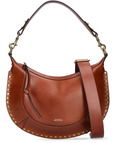 Isabel Marant Naoko Soft Leather Shoulder Bag - Brown