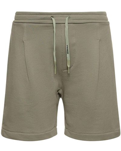 A PAPER KID Shorts in felpa di cotone - Grigio