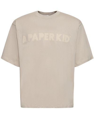 A PAPER KID T-Shirt - Natural