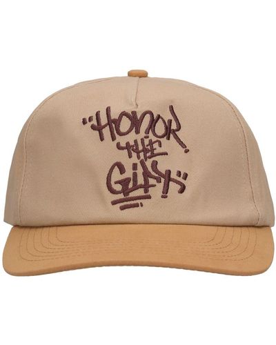 Honor The Gift Htg Script Cotton Baseball Hat - Natural