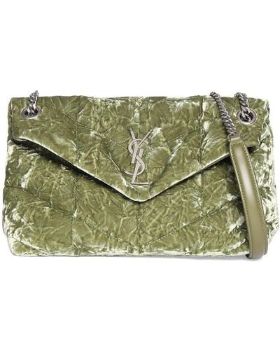 YSL Envelope Bag Avocado Green Medium