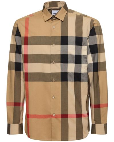 Burberry Summerton Cotton Shirt - Brown