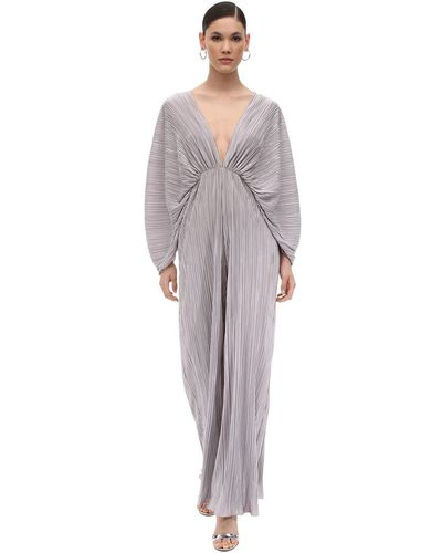 ROTATE BIRGER CHRISTENSEN Jumpsuit Aus Lurex - Grau