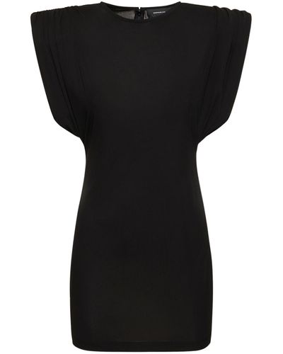 Wardrobe NYC Sheath Viscose Mini Dress - Black