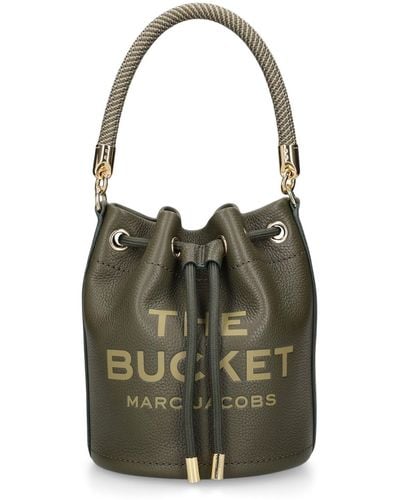 Marc Jacobs Ledertasche "the Bucket" - Grün