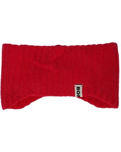 Bonsai Kopfband Aus Gerippter Baumwolle Und Lyocell - Rot