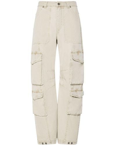Golden Goose Journey Cotton Cargo Trousers - Natural