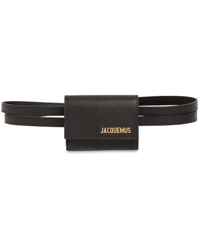 Jacquemus Gürteltasche Aus Leder "la Ceinture Bello" - Schwarz