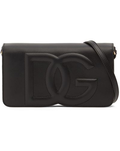 Dolce & Gabbana Phone bag logo DG - Noir