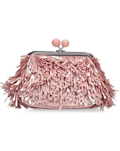 Weekend by Maxmara Braida Embroidered With Sequins Clutch