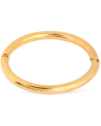 Saint Laurent Tube Brass Choker - Metallic