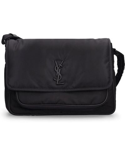 Saint Laurent Niki Nylon Messenger Bag - Black
