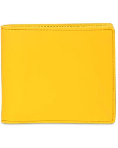 Maison Margiela Brieftasche Aus Leder Mit Logo - Gelb