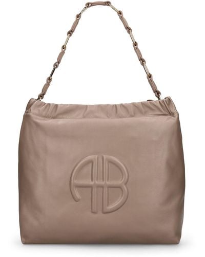 Anine Bing Kate Leather Shoulder Bag - Brown