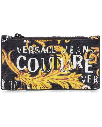 Versace Jeans Couture Kartenetui mit Barocco-Print - Weiß