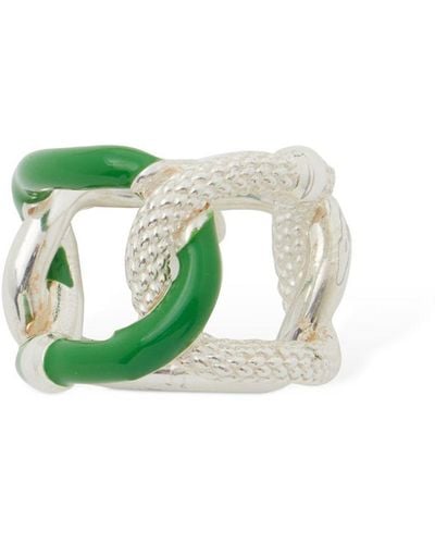 Bottega Veneta Bi-Color Ring - Green