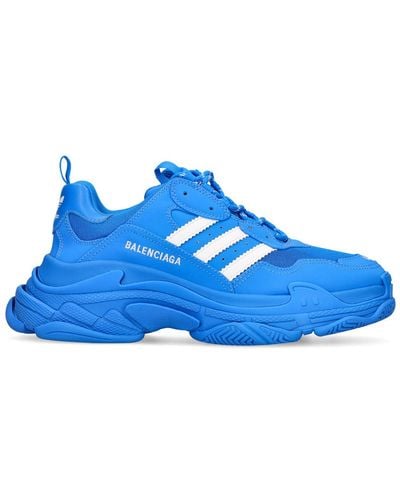 Balenciaga Adidas Triple S Sneakers - Blue