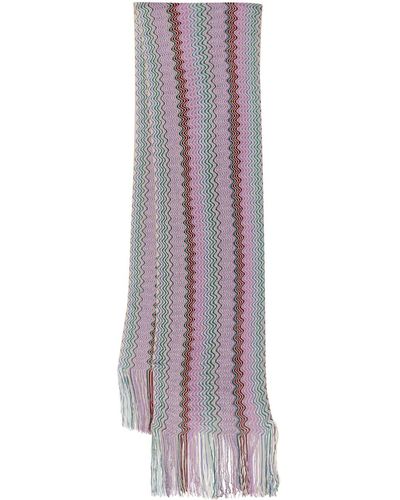 Missoni Schal Aus Lurex/viskosemischung - Lila