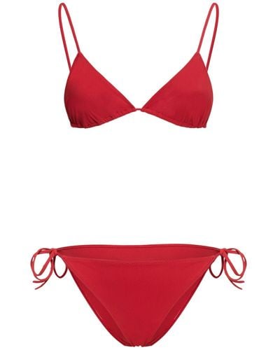 Lido Triangle-bikini Mit Bindeverschluss "venti" - Rot