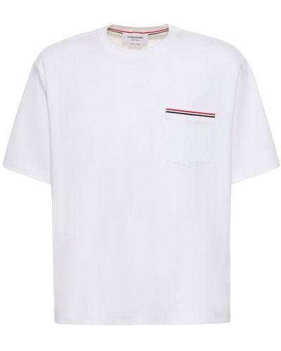 Thom Browne コットンジャージーtシャツ - ホワイト