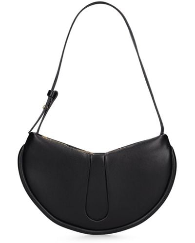 THEMOIRÈ Ebe Faux Leather Shoulder Bag - Black