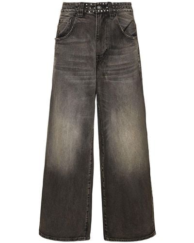 Jaded London Faded Studded baggy Jeans - Gray
