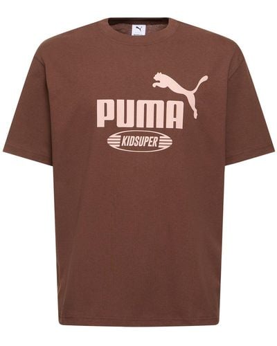 PUMA Kidsuper Studios Logo T-shirt - Brown