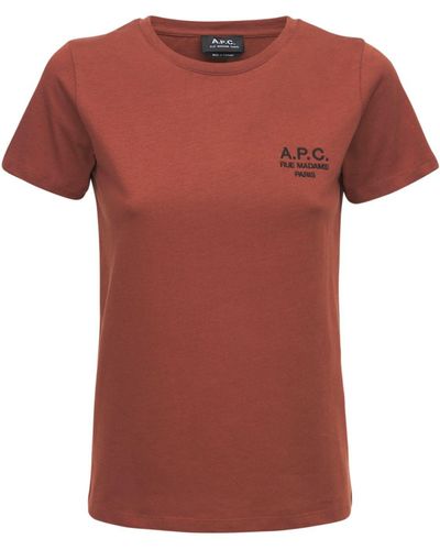 A.P.C. Denise コットンジャージーtシャツ - レッド