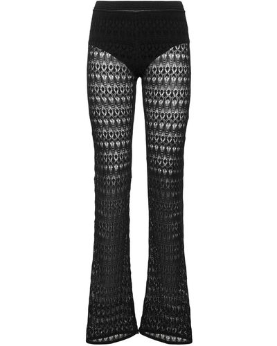 Isabel Marant Palmi Cotton Blend Trousers - Black