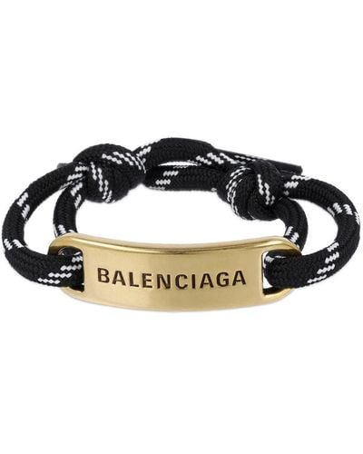 Balenciaga プレートブレスレット - ブラック
