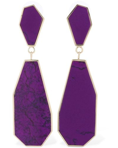 Isabel Marant To Dance Drop Earrings - Purple