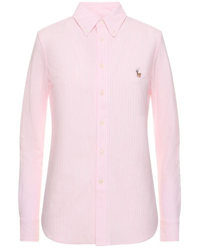 Polo Ralph Lauren Heidi Cotton Shirt W/ Logo - Pink