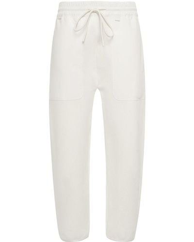Moncler Cny Cotton jogging Trousers - White