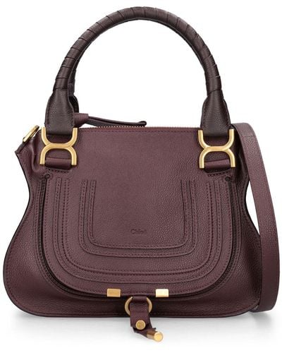 Chloé Marcie Shoulder Bag in Brown | Lyst Canada