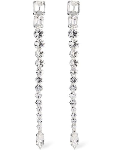 Magda Butrym Crystal Pendant Earrings - White