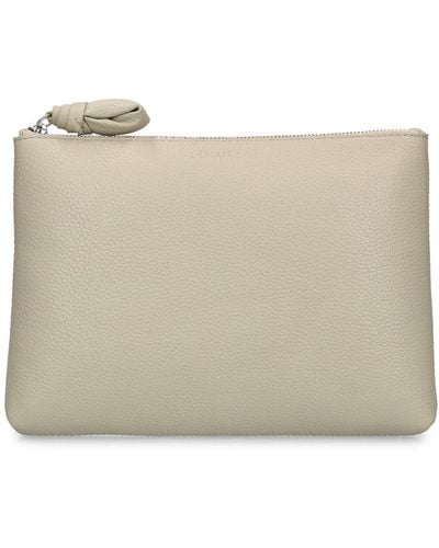Lemaire Small Leather Pouch - Natural