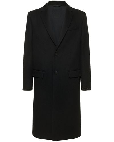 Valentino Untitled Wool & Cashmere Coat - Black